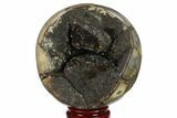 Polished Septarian Geode Sphere - Madagascar #134432-2